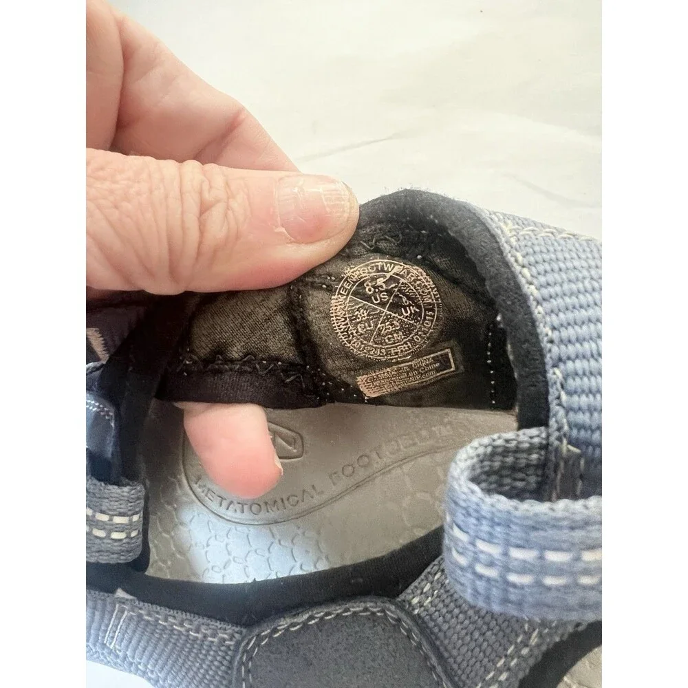 KEEN Women’s Venice H2 Hiking Sandals, Blue/Gray, Size 8.5 39 Waterproof Comfort